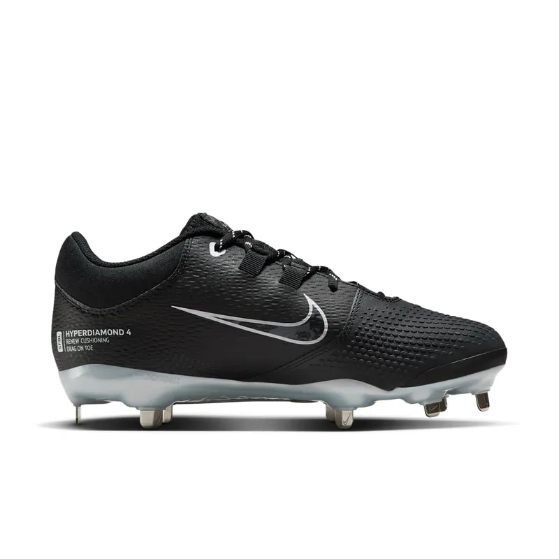 Nike Hyperdiamond 4 Pro Black Pure Platinum Iron Grey (FZ0922-001)