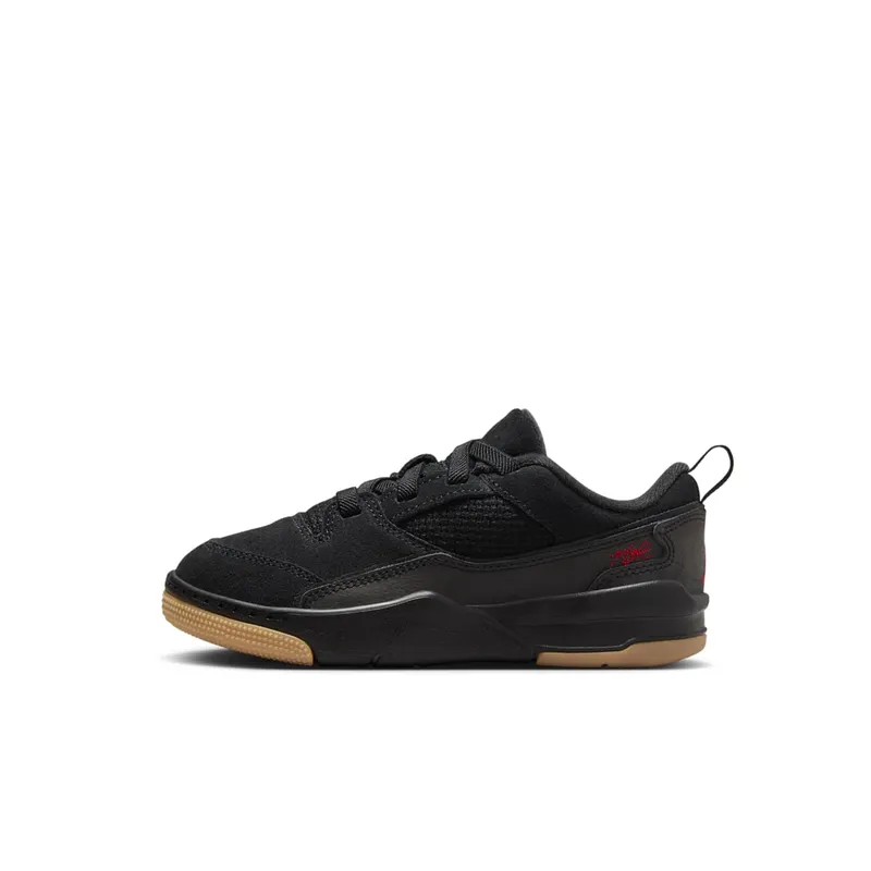 Jordan Flight Court Black Gum Medium Brown Varsity Red (HF3332-001)