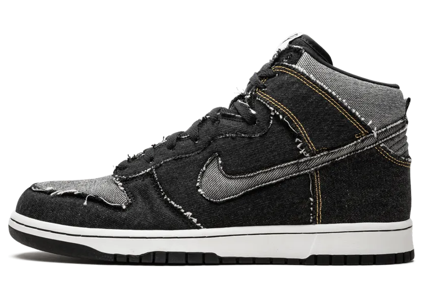 Nike Dunk Hi “Black Denim” (312423-001)