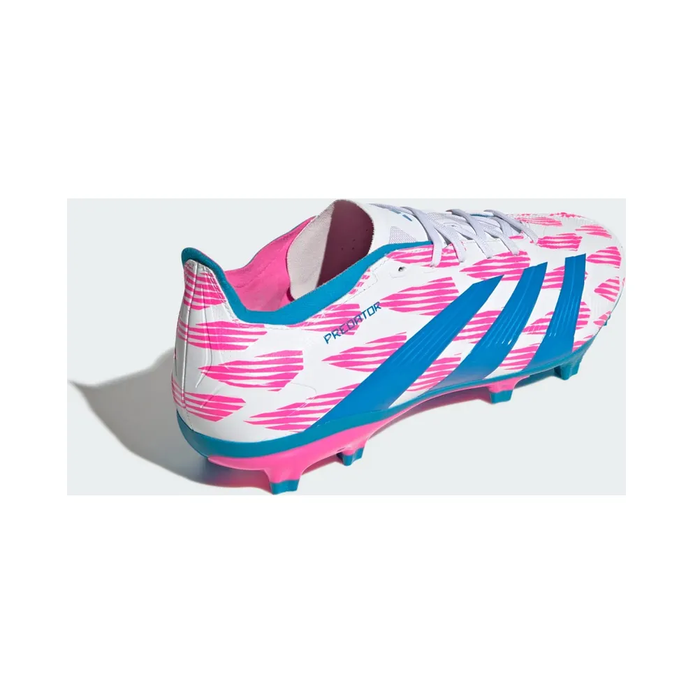 adidas Predator League Firm Ground Boots “Cloud White / Solar Blue / Solar Pink” (IG6262)
