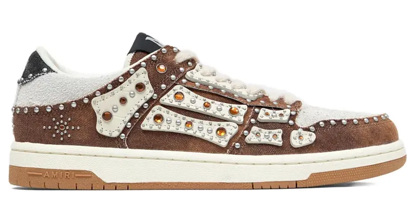 Amiri Skel Stud low-top “Brown” (AMSNSN1002)