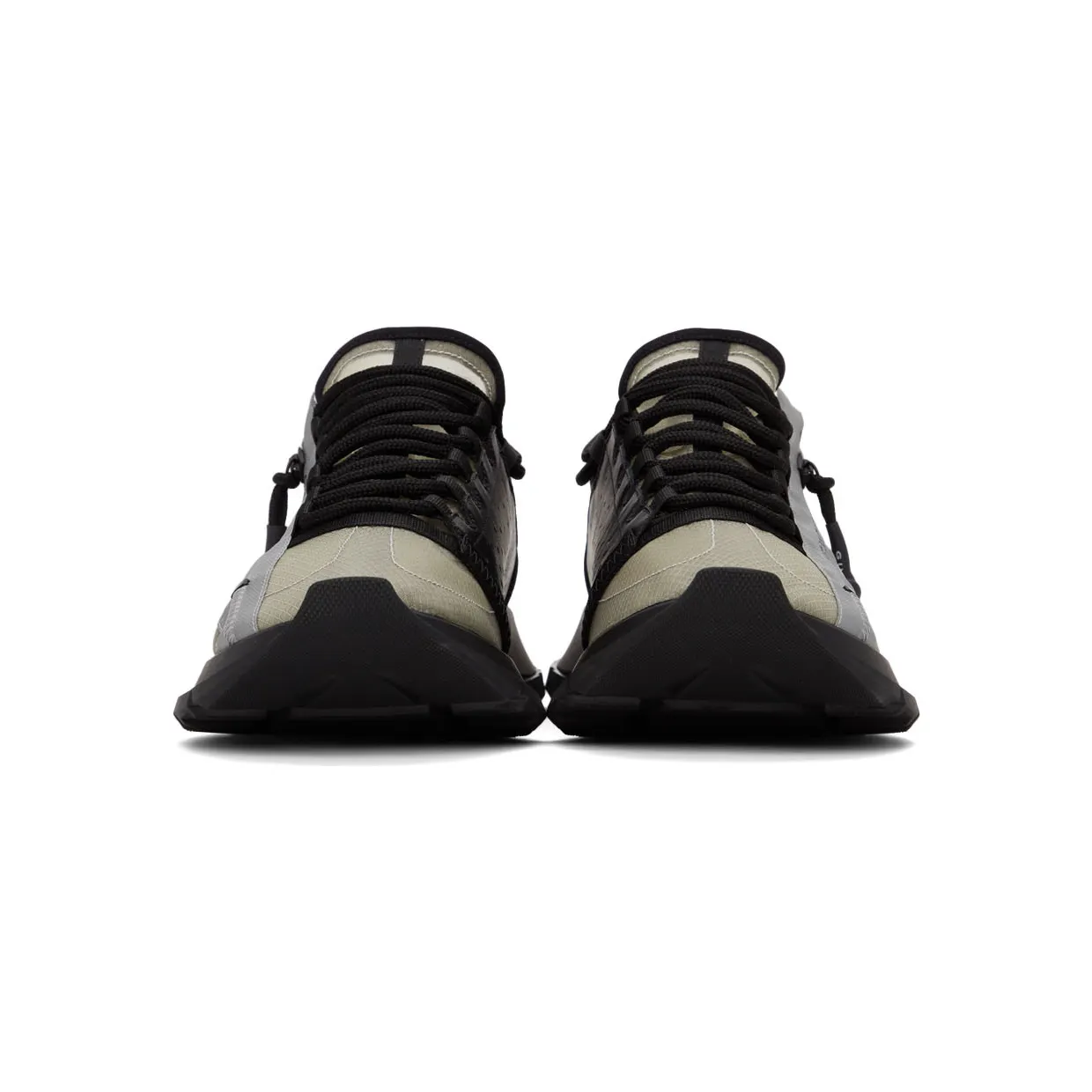 Givenchy Black & Grey Spectre Zip Sneakers (BH003MH14T) (2)