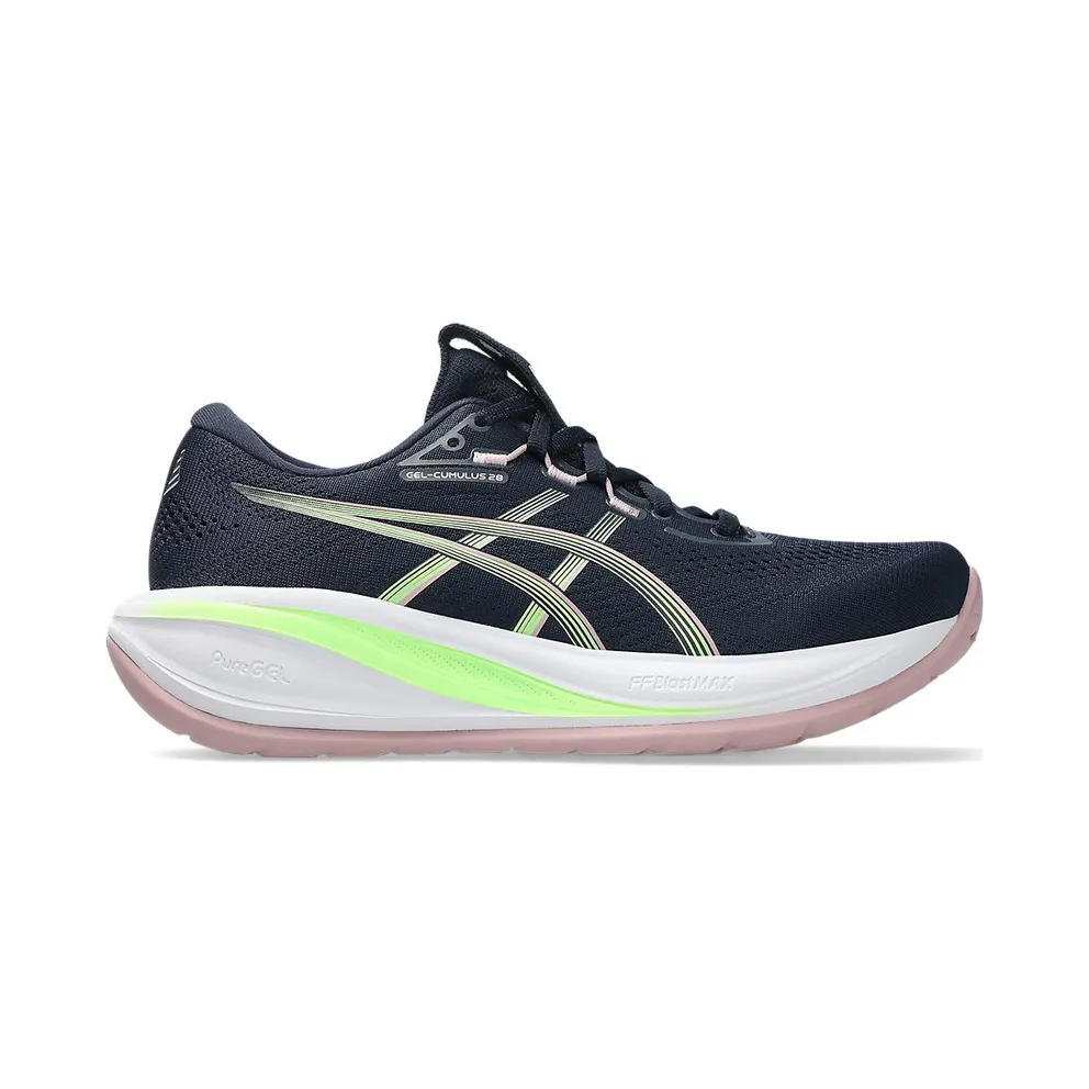 ASICS GEL-CUMULUS 28 “Midnight / Illuminate Green” (1012B916-400)