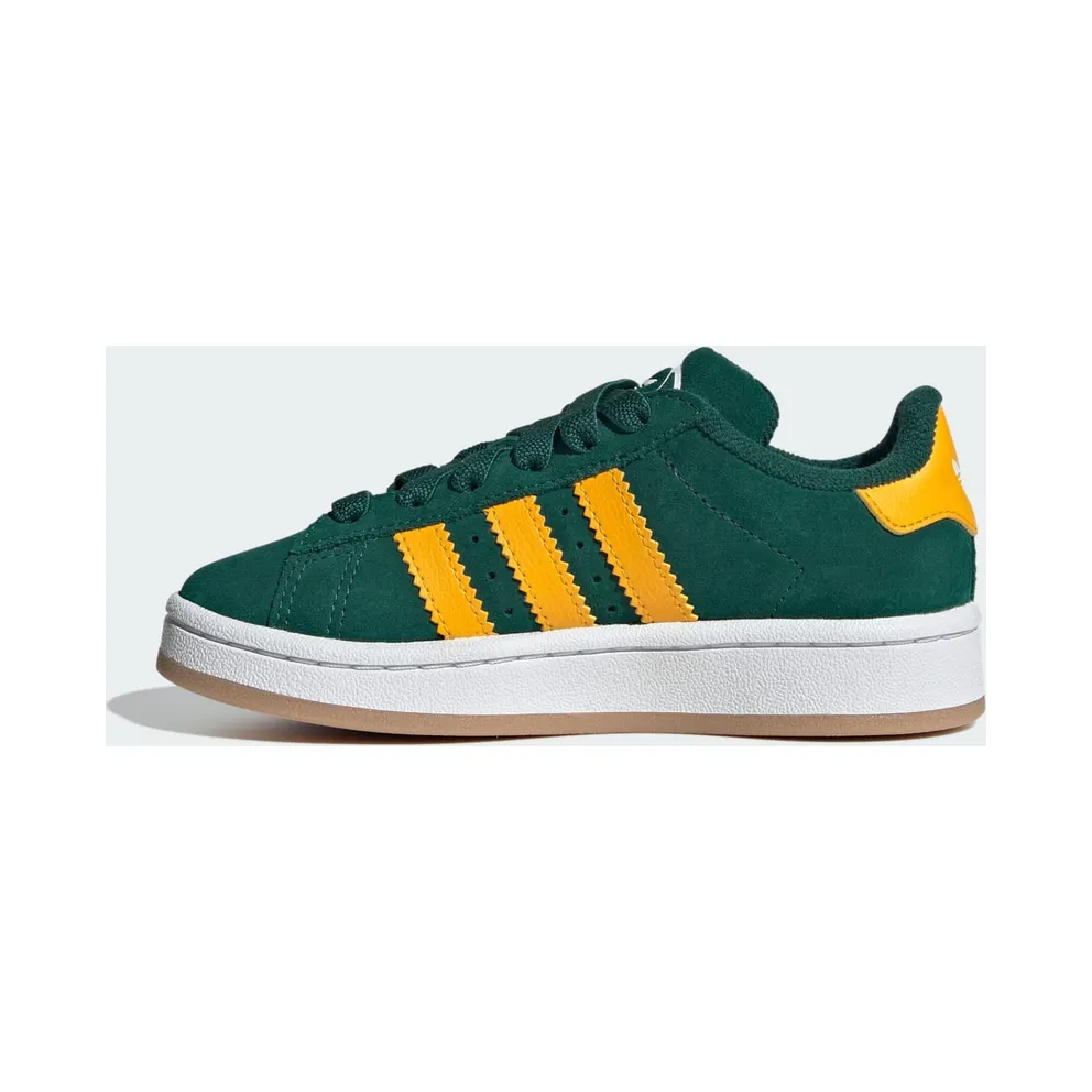 Adidas Campus 00s Comfort Closure Elastic Lace Kids Collegiate Green / Crew Yellow / Cloud White (JR7421)