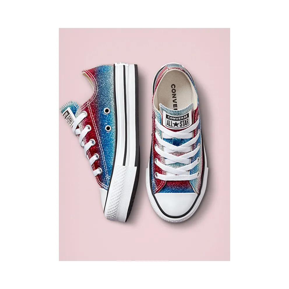 Converse Chuck Taylor All Star EVA Lift Platform Glitter Drip Baltic Blue/White/soft Red (A00445C)