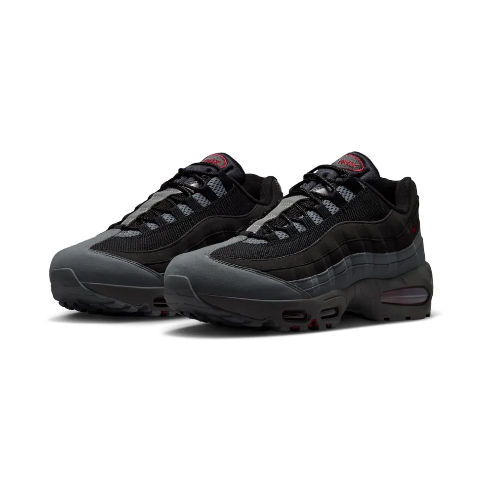 Nike Air Max 95 – “Black / Smoke Grey / Dark Smoke Grey / Tough Red” (HM4740-015)