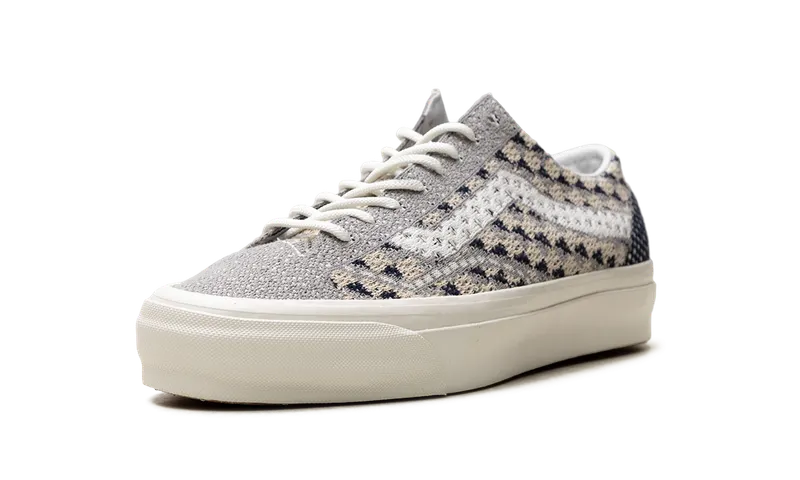 Vans Premium Old Skool “Knit Pack – Geo Check Frost Grey” (VN000EFK85T)