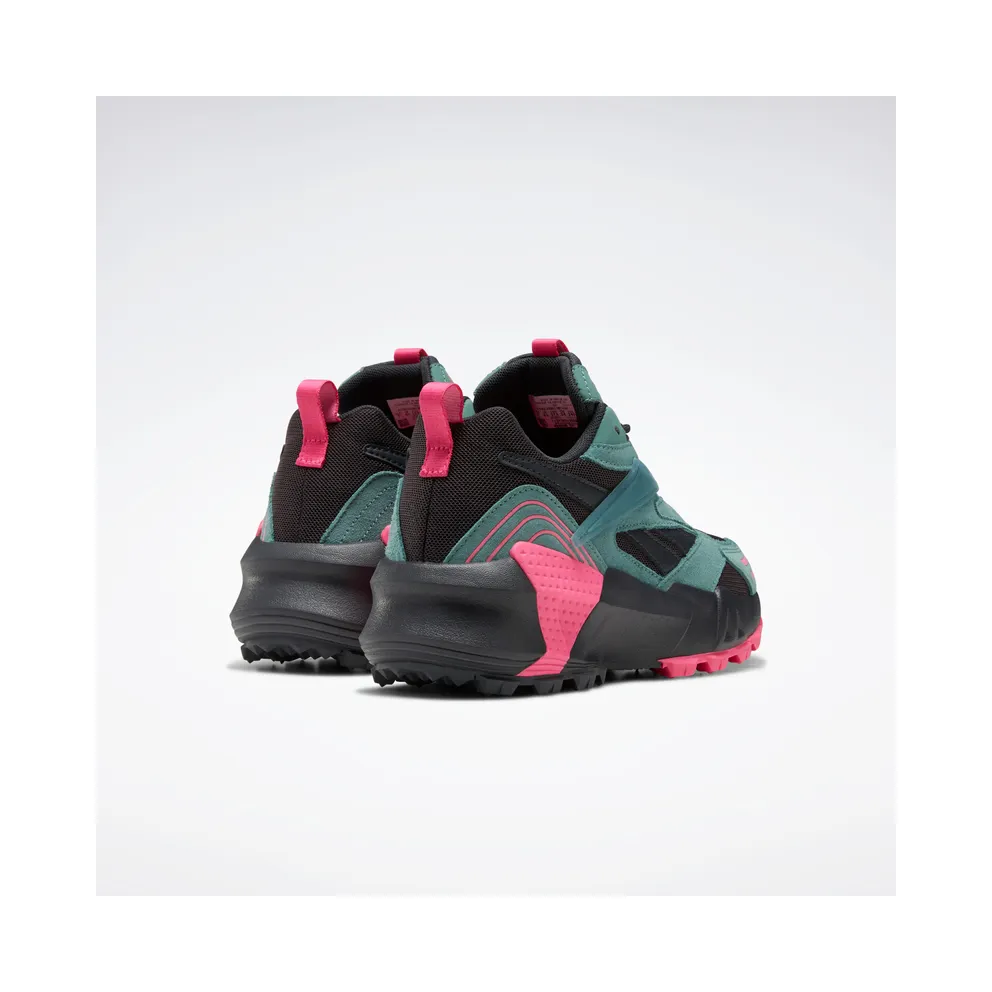 Reebok Aztrek Double Mix Trail Shoes Green Slate / True Grey 8 / Solar Pink