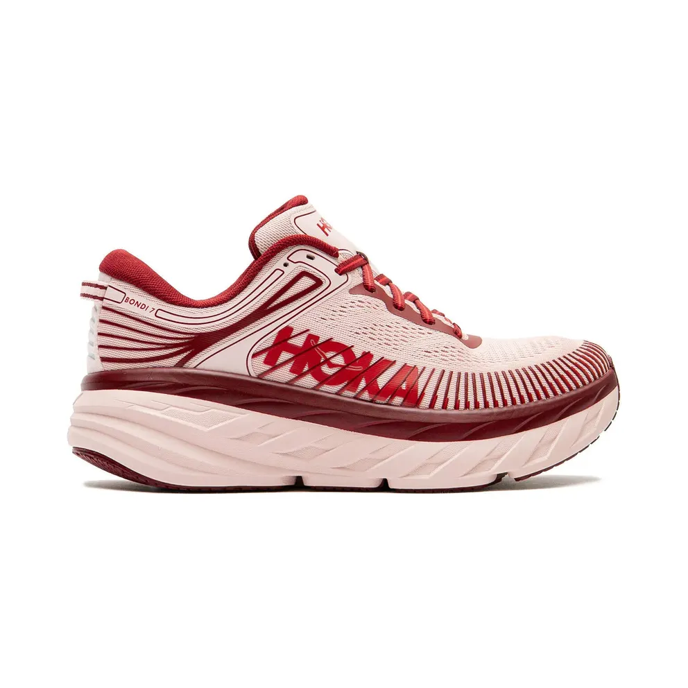Hoka One Bondi Hoka One Bondi 7 Pink Opal/Varsity Burgundy (1110519-PDY)
