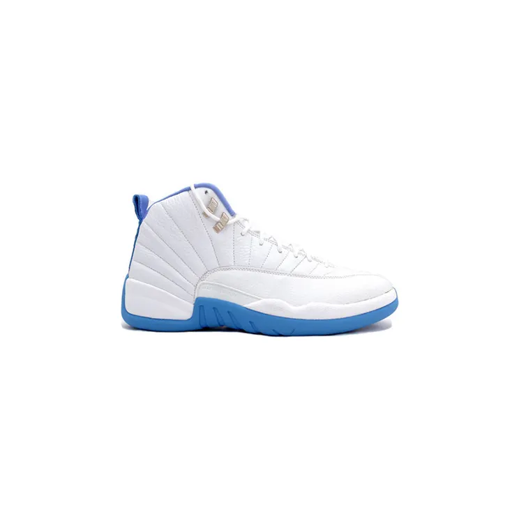 Air Jordan 12 Retro ‘Melo’ White/University Blue-Metallic Silver (136001-142)