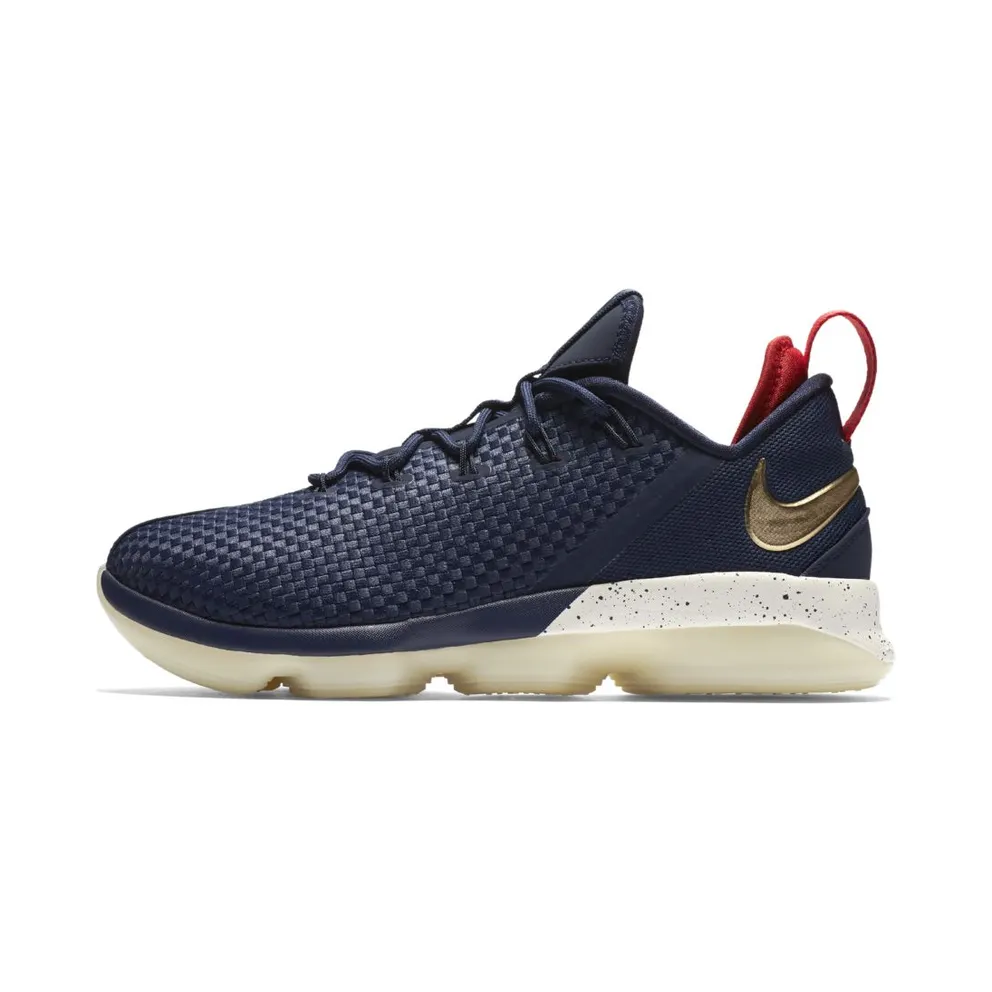 Nike LeBron XIV Low Midnight Navy/Metallic Gold Midnight Navy/Metallic Gold (878636-400)