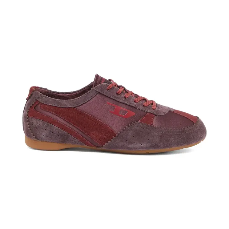 Diesel D-Mile-Flat mit Wildleder-Overlays “Pink” (Y03896P7716)