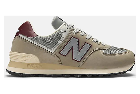 New Balance 574 “Arid Stone/Monarch Burgundy” (U574SKB)