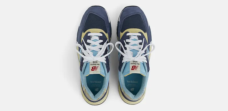New Balance 998 “Made in USA – Navy / Chrome Blue” (U998CB)
