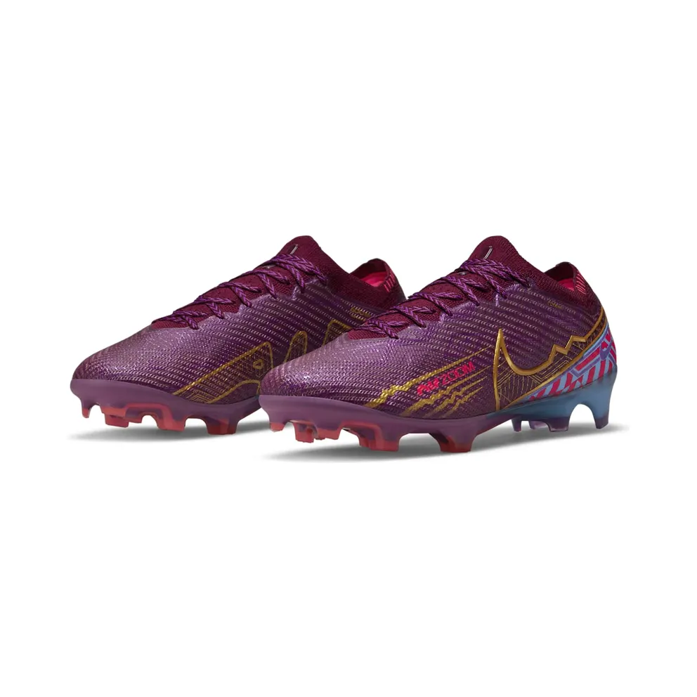 Nike Zoom Mercurial Vapor 15 Elite KM FG Cleats “Mbappe Dark Beetroot” (DR9996-694)