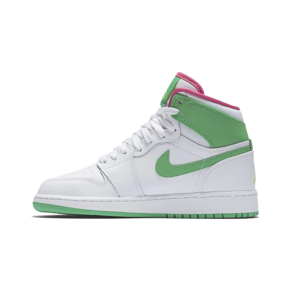 Jordan 1 Retro High Easter 2017 (GS) White/Gamma Green-Vivid Pink-Cyber (332148-134)