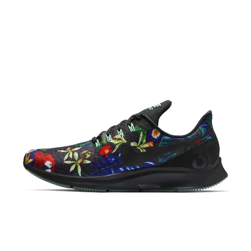 Nike Air Zoom Pegasus 35 Floral Black/Green Glow-Black (AV3252-001)