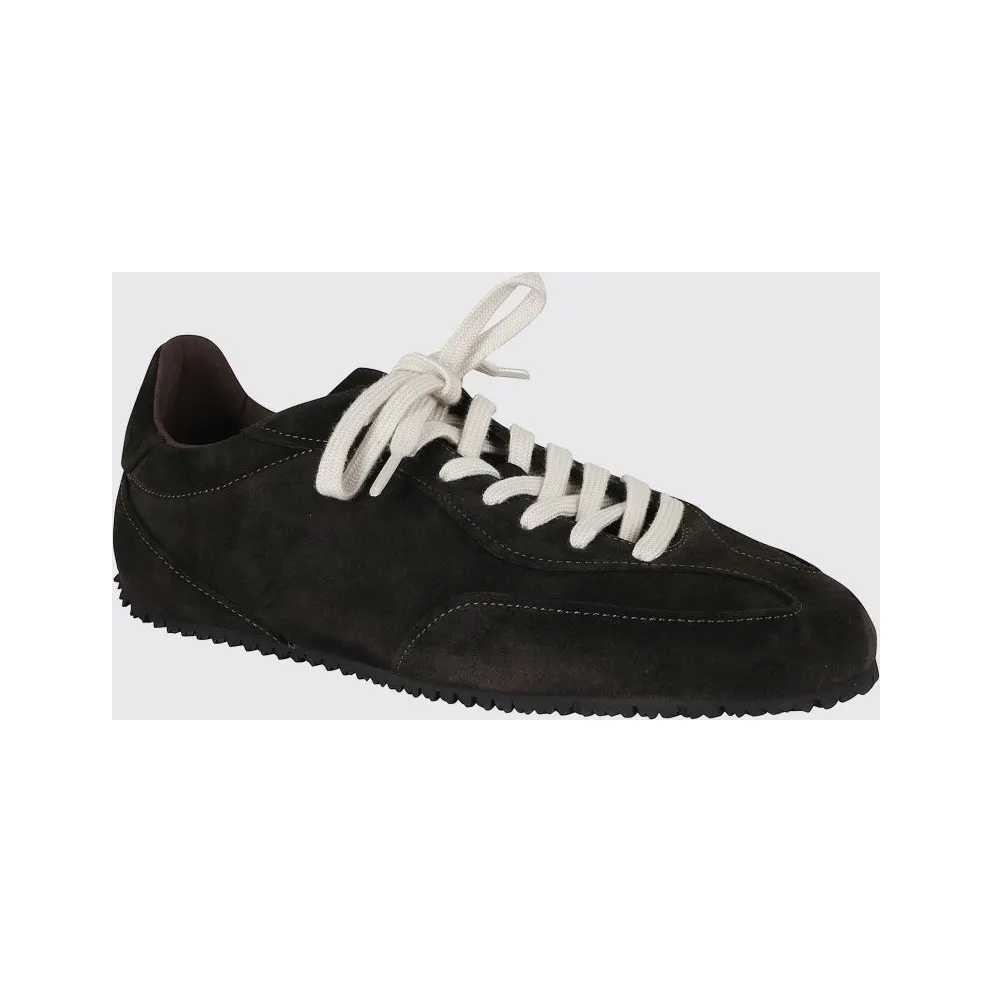 Axel Arigato Daze Runner Suede Calfskin Sneakers with Tone-on-Tone Logo Brown (F4286006)