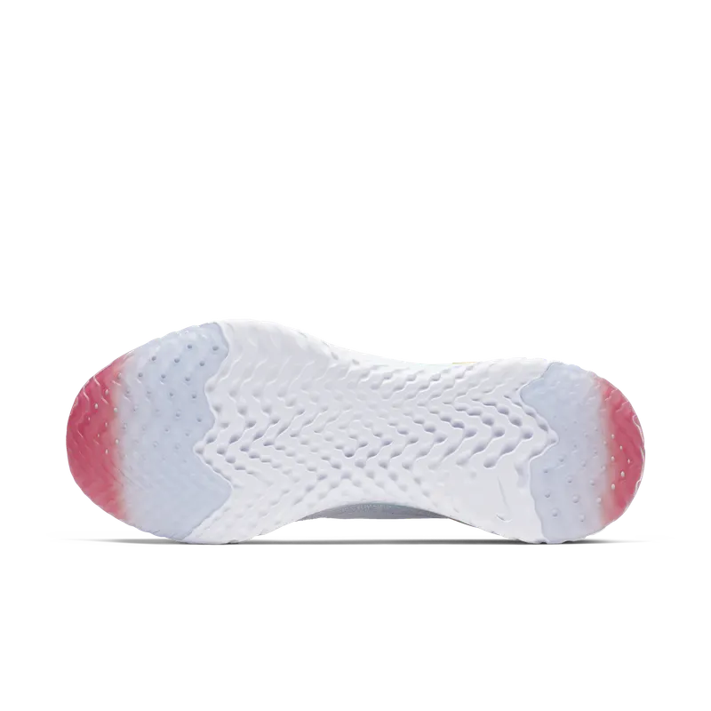 Nike Epic React Flyknit 2 White Hyper Jade Ember Glow (W) White/White/Hyper Jade-Ember Glow-Sapphire-Laser Orange (BQ8927-104)