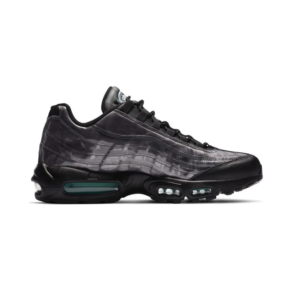 Nike Air Max 95 ‘Black Aurora Green’ Black/Black/Aurora Green/Smoke Grey (DA7735-001)