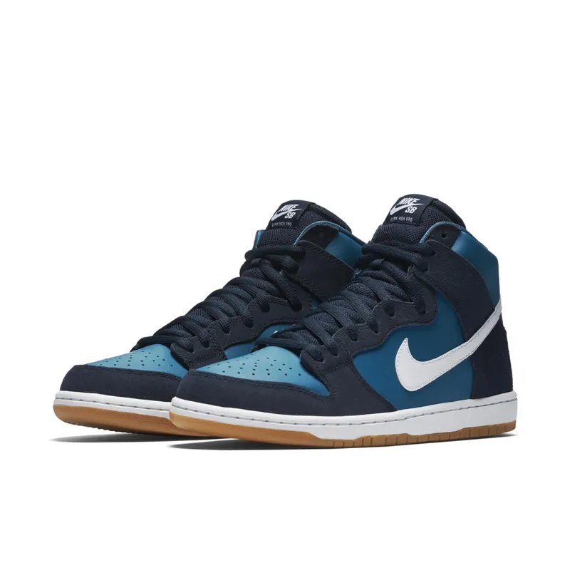 Nike SB Dunk High Industrial Blue Obsidian/White-Industrial Blue (854851-414)