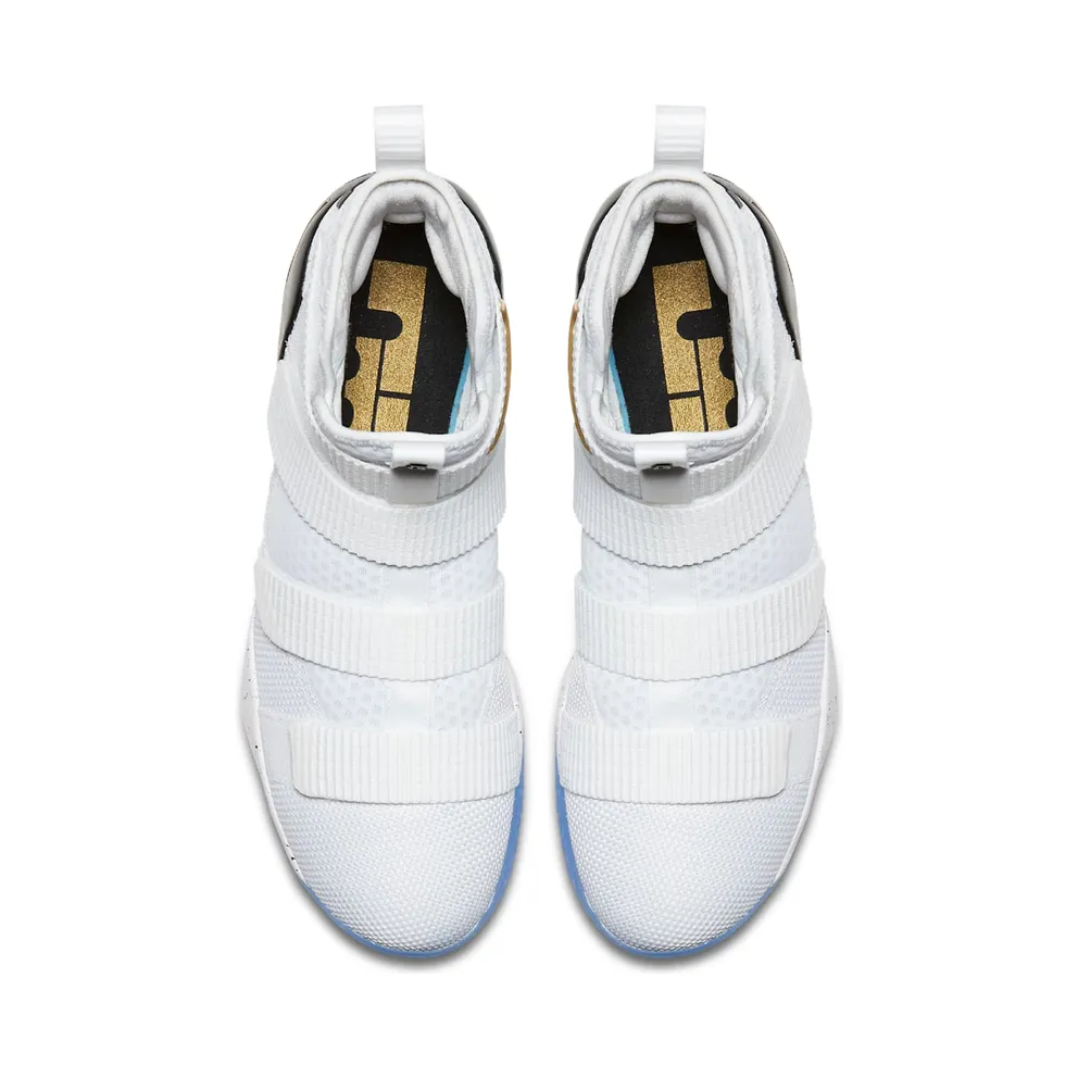 Nike LeBron Zoom Soldier 11 Court General White/Metallic Gold-Black (897644-101)