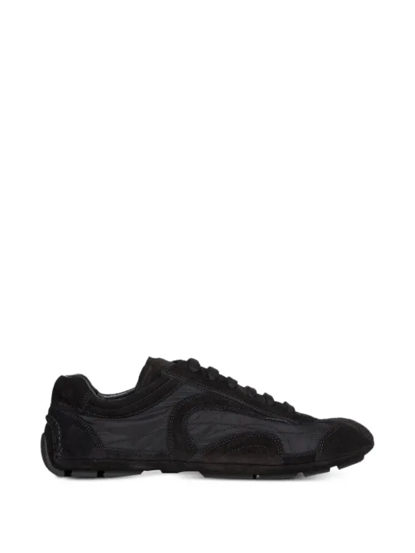 Prada Sneakers mit Wildledereinsätzen – Schwarz (4E1165G001D7R)