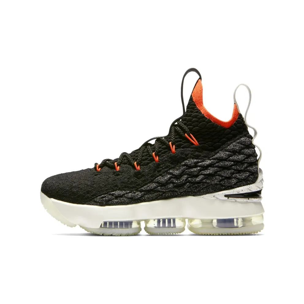 Nike LeBron 15 Black Bright Crimson (GS) Black/Sail-Bright Crimson (AQ6176-002)