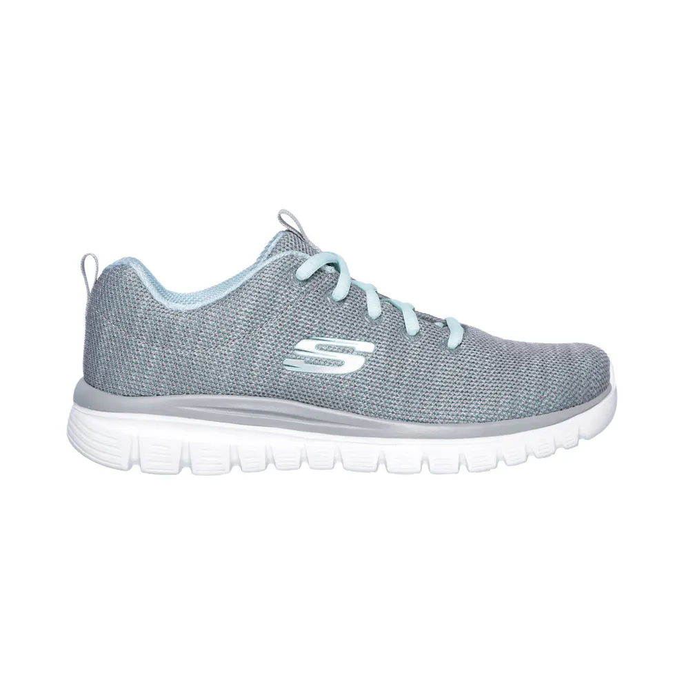 Skechers Graceful – Twisted Fortune – Grau / Multi – “Grey” (12614 GYMN)