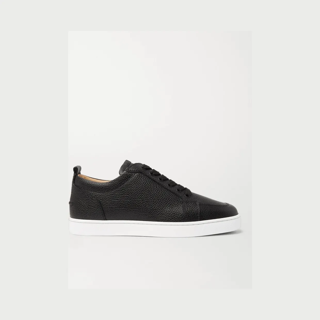 Christian Louboutin Rantulow Full-Grain Leather Sneakers Black (11880255)