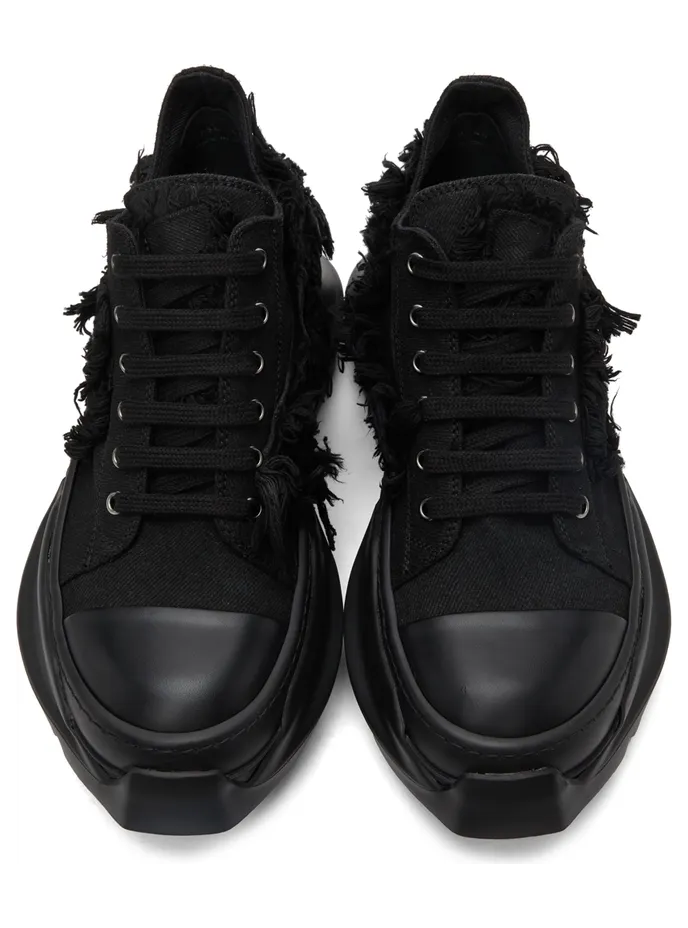 Rick Owens Drkshdw Black Abstract Sneakers (DU02A3842 BD) (5)