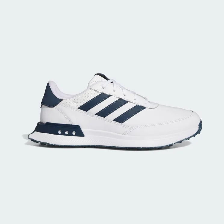 adidas S2G Spikeless Leather 24 Golf Cloud White Collegiate Navy Silver Metallic (IF6606)