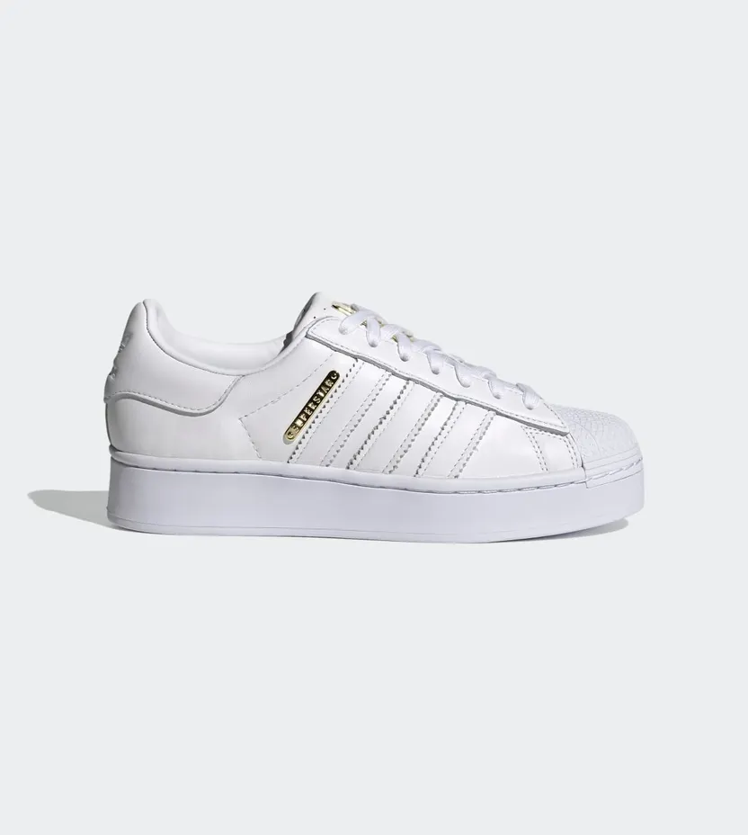 Adidas Superstar Bold ‘White Gold’ Cloud White/Gold Metallic/Core Black (FW4520)