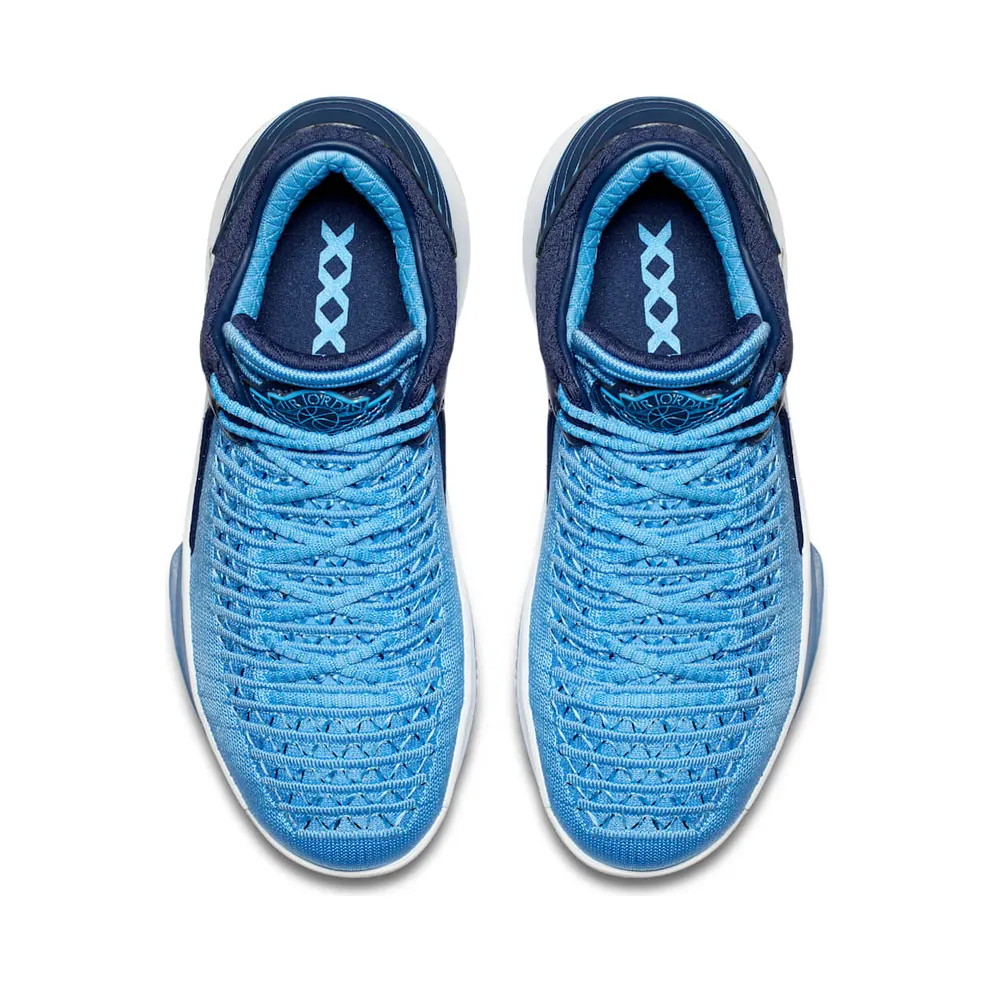 Jordan XXXII Low University Blue Black White Metallic Silver (AA1257-401)