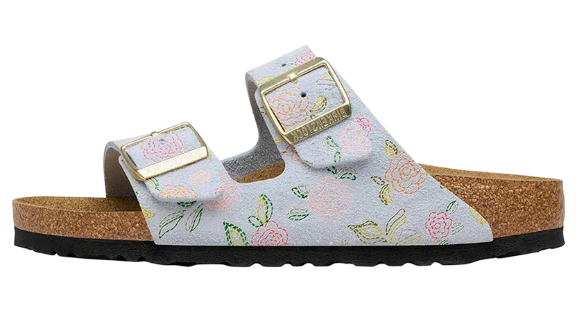Birkenstock Arizona Suede “Baby Blue Flower Print” (1031737)