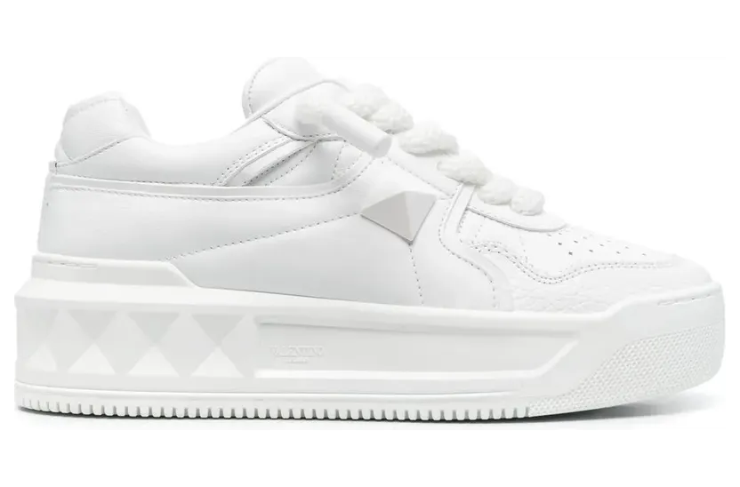 Valentino Garavani One Stud XL leren sneakers – Wit (WS0FQ4XTM)