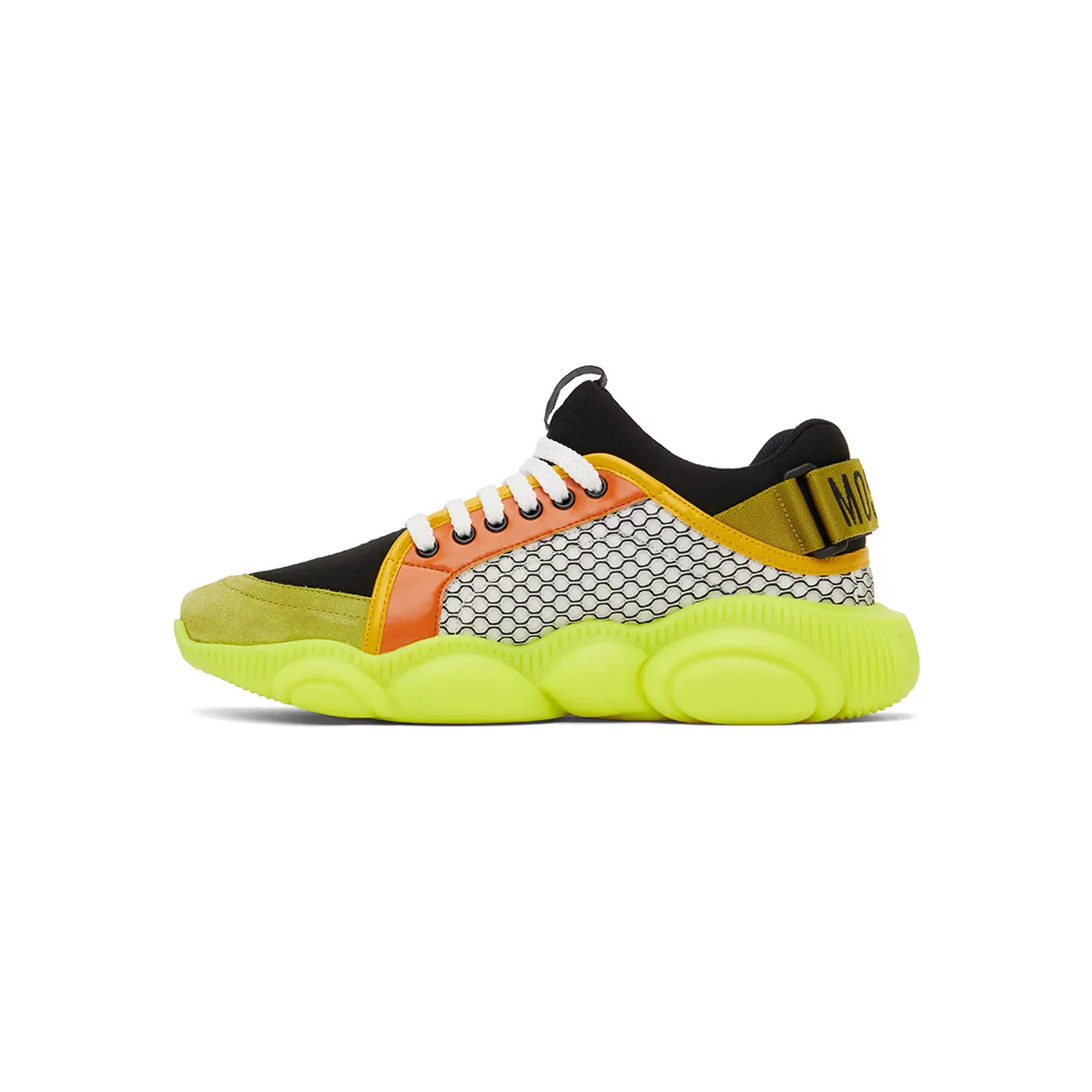 Moschino Black & Yellow Strap Teddy Sneakers (MB15133G1E GI2) (3)