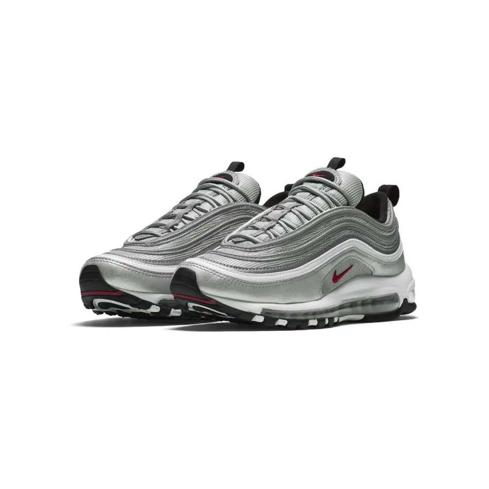 Nike Air Max 97 Silver Bullet 2016/2017 (W) Metallic Silver/Varsity Red-Black-White (885691-001)