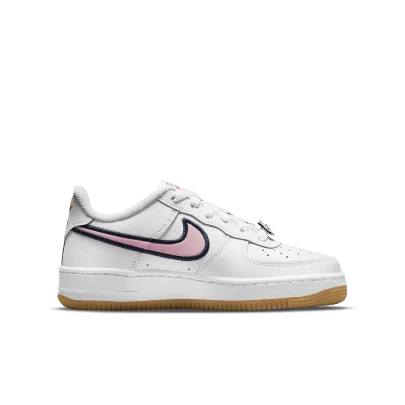 Nike Air Force 1 Low LV8 Just Do It White Pink Glaze (GS) (DB4542-100)