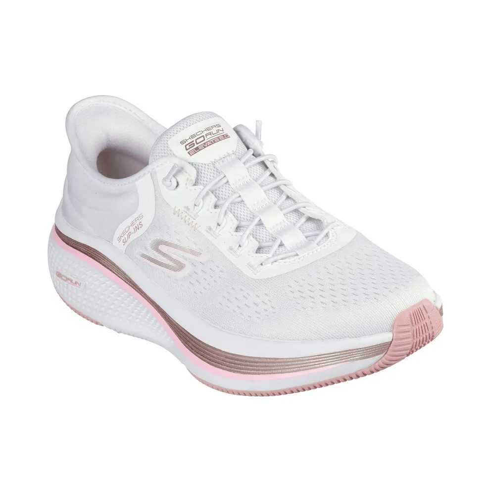 Skechers Slip-ins: GO RUN Elevate 2.0 – Banyan Sneaker White/Pink