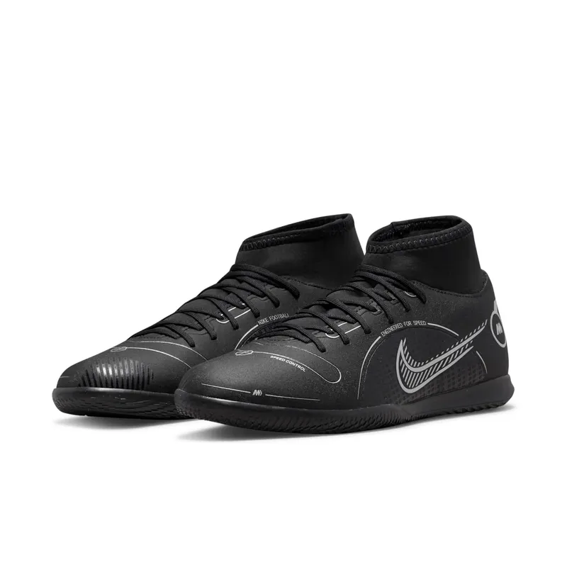 Nike Superfly 8 Club IC Black Metallic Silver (DJ2907-007)