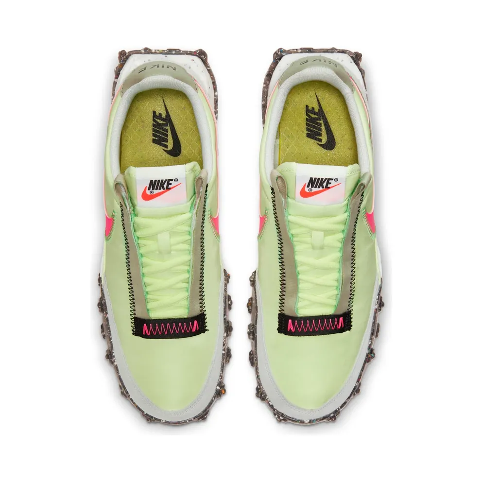 Nike Waffle Racer Crater Barely Volt (W) Barely Volt/Black-Poison Green-Pink Blast (CT1983-700)