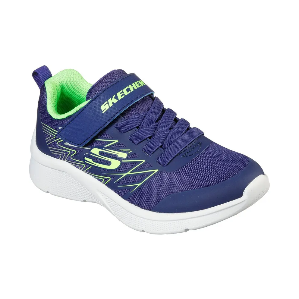 Skechers Microspec – Texlor Sneaker Marine/Limoen