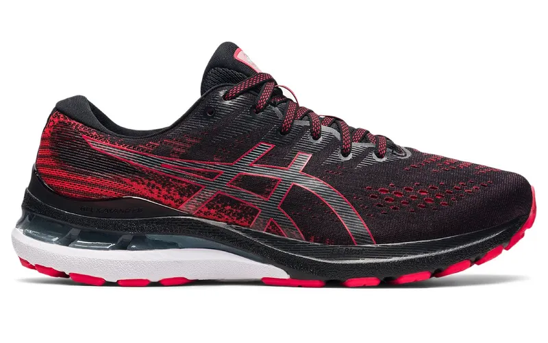 ASICS Gel-Kayano 28 Black Electric Red White (1011B188-002)