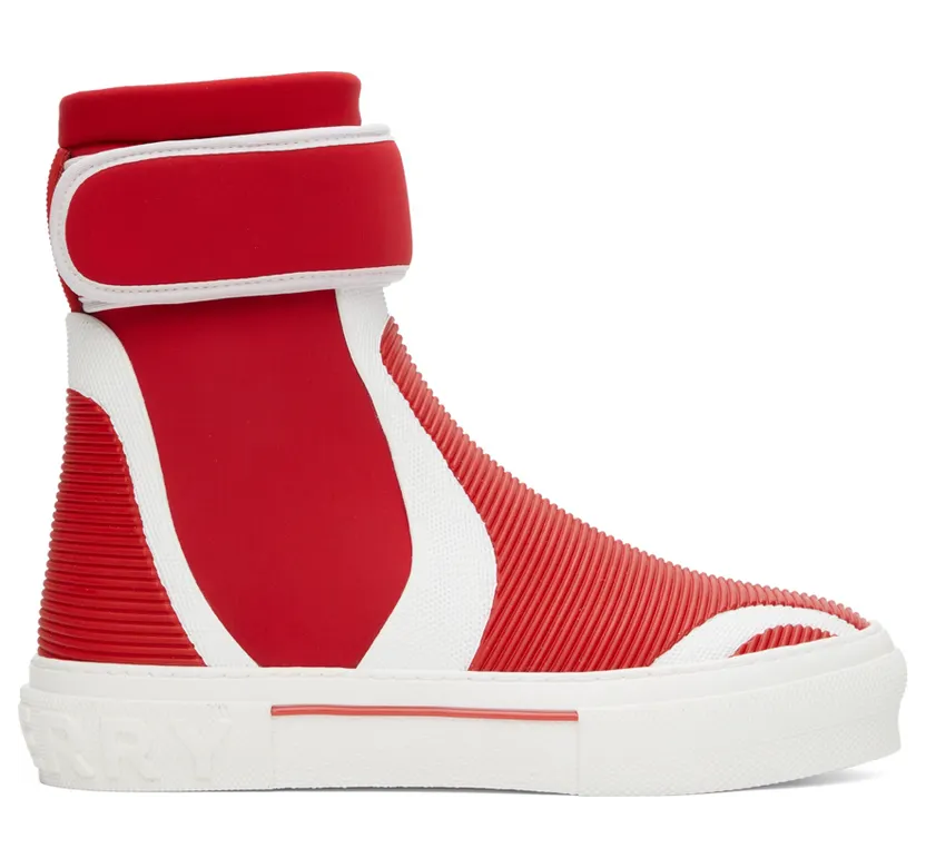 Burberry Red Sub High-Top Sneakers (8052337)