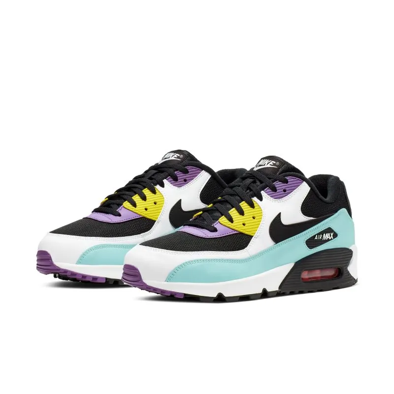 Nike Air Max 90 Black Bright Violet White Black/Bright Violet-Pink Blast-White (AJ1285-024)