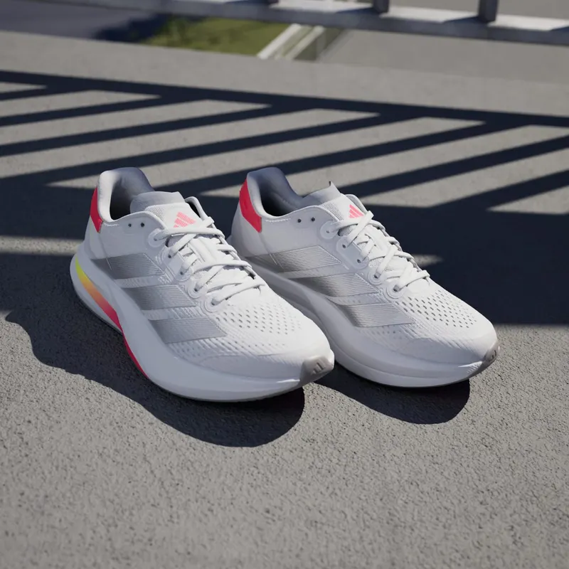 Adidas Duramo Speed 2 Running Shoes Cloud White / Silver Metallic / Lucid Red (IF9392)