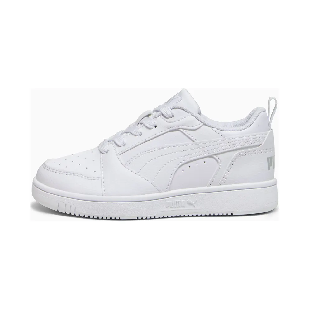 Puma Rebound V6 Lo Kinder Weiß/Grau (393834-03)