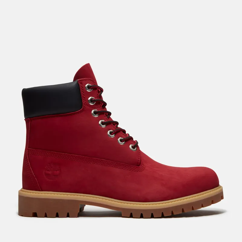 Timberland 6″ Premium Waterproof Boot Dark Red Nubuck (TB0A41MW-EQ1)