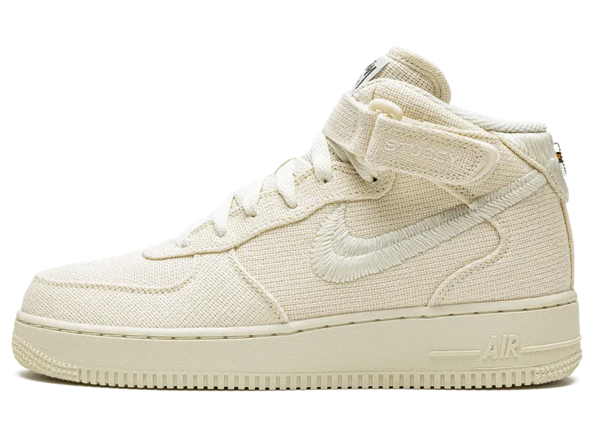 Nike x Stussy Air Force 1 Mid Fossil (DJ7841-200)